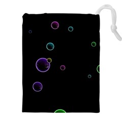 Bubble In Dark Drawstring Pouch (5xl) by Sabelacarlos