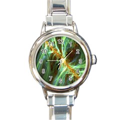 Abstract Illusion Round Italian Charm Watch by Sparkle