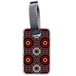 Tribal Aztec Mandala Art Luggage Tag (two sides) Front