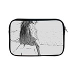 Beauty at the beach, sexy girl illustration, black and white Apple iPad Mini Zipper Cases Front