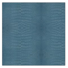 Turquoise Alligator Skin Large Satin Scarf (square) by LoolyElzayat