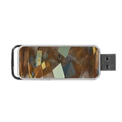 Digital Geometry Portable Usb Flash (one Side) by Sparkle