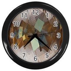 Digital Geometry Wall Clock (black) by Sparkle