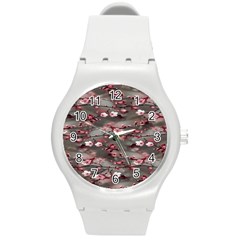 Realflowers Round Plastic Sport Watch (m) by Sparkle