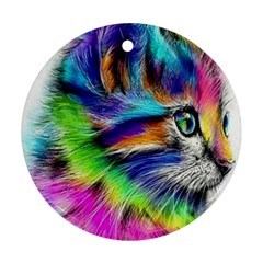 Rainbowcat Ornament (round) by Sparkle