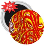 Fire On The Sun 3  Magnets (100 pack) Front