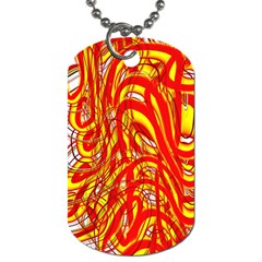 Fire On The Sun Dog Tag (one Side) by ScottFreeArt