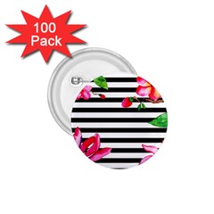 Black And White Stripes 1 75  Buttons (100 Pack)  by designsbymallika