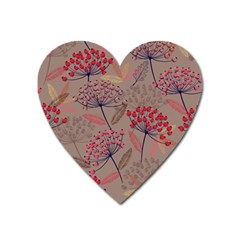 Cherry Love Heart Magnet by designsbymallika