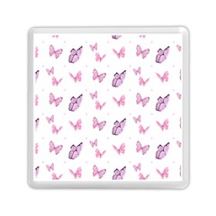 Pink Purple Butterfly Memory Card Reader (square) by designsbymallika