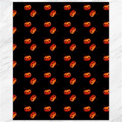 Kawaii Pumpkin Black Canvas 11  X 14  by vintage2030