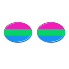 Polysexual Pride Flag Lgbtq Cufflinks (oval) by lgbtnation