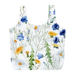 Summer Flowers Full Print Recycle Bag (l) by goljakoff