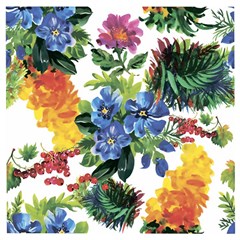 Flowers Wooden Puzzle Square by goljakoff