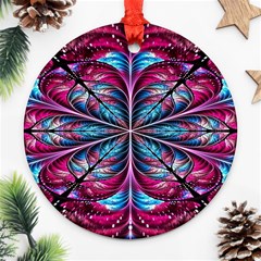 Fractal Flower Ornament (round) by Sparkle