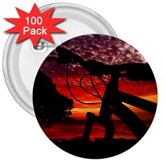 Mountain Bike Parked At Waterfront Park003 3  Buttons (100 Pack)  by dflcprintsclothing