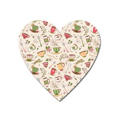 Green Tea Love Heart Magnet by designsbymallika