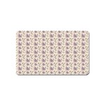 Baatik Floral Print 4 Magnet (Name Card) Front