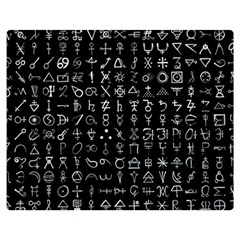 Alchemical Symbols - Collected Inverted Double Sided Flano Blanket (medium)  by WetdryvacsLair