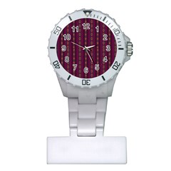 Maroon Sprinkles Plastic Nurses Watch by Sparkle