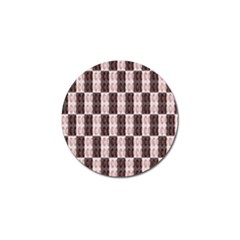 Rosegold Beads Chessboard Golf Ball Marker by Sparkle