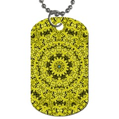 Yellow Kolodo Dog Tag (two Sides) by Sparkle