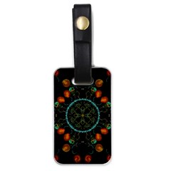 Mandala - 0006 - Floating Free Luggage Tag (one Side) by WetdryvacsLair