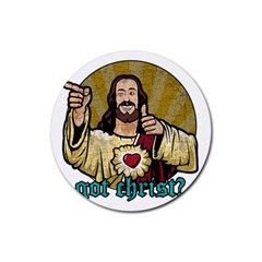 Buddy Christ Rubber Round Coaster (4 Pack)  by Valentinaart