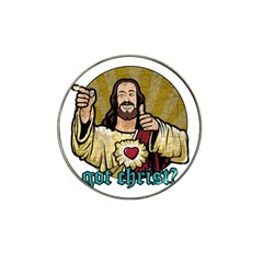 Buddy Christ Hat Clip Ball Marker by Valentinaart