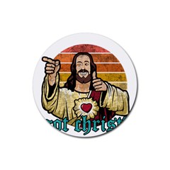 Got Christ? Rubber Round Coaster (4 Pack)  by Valentinaart