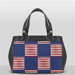 Red White Blue Stars And Stripes Oversize Office Handbag Front