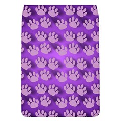 Pattern Texture Feet Dog Purple Removable Flap Cover (l) by Dutashop