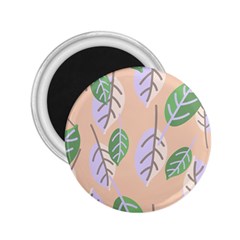 Leaf Pink 2 25  Magnets by Dutashop