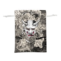 Samurai Oni Mask Lightweight Drawstring Pouch (l) by Saga96