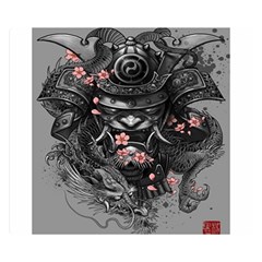 Samurai Oni Mask Double Sided Flano Blanket (small)  by Saga96