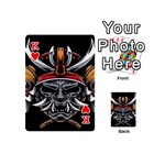 Samurai Oni Mask Playing Cards 54 Designs (Mini) Front - HeartK