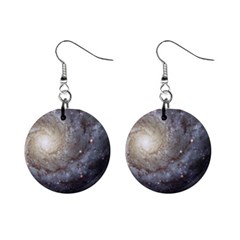 Spiral Galaxy Mini Button Earrings by ExtraAwesomeSauce