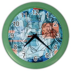 Retro Girls Color Wall Clock by ExtraAwesomeSauce