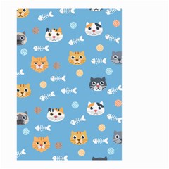 Cute Cat Pattern Small Garden Flag (two Sides) by ExtraGoodSauce