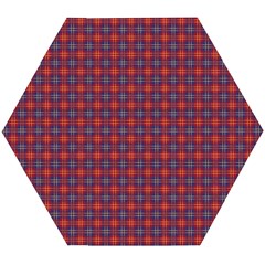 Tartan Pattern Wooden Puzzle Hexagon by ExtraAwesomeSauce