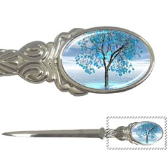 Crystal Blue Tree Letter Opener by icarusismartdesigns