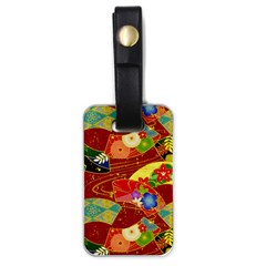 Floral Abstract Luggage Tag (one Side) by icarusismartdesigns