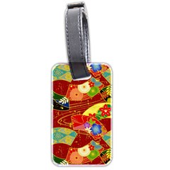 Floral Abstract Luggage Tag (two Sides) by icarusismartdesigns