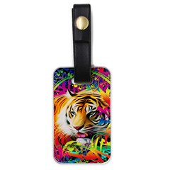 Tiger In The Jungle Luggage Tag (one Side) by icarusismartdesigns