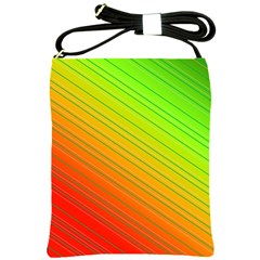 Orange Green Gradient Hunter Shoulder Sling Bag by Dutashop