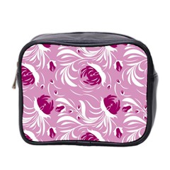 Folk Floral Pattern  Flowers Print  Mini Toiletries Bag (two Sides) by Eskimos