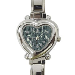 Abstract Texture Surface Print Heart Italian Charm Watch by dflcprintsclothing