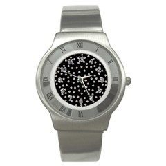 Pattern Marguerites Stainless Steel Watch by kcreatif