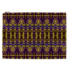 Fancy Ornate Pattern Mosaic Print Cosmetic Bag (xxl) by dflcprintsclothing