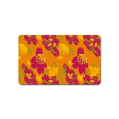 Folk Floral Pattern  Abstract Flowers Print  Seamless Pattern Magnet (name Card) by Eskimos